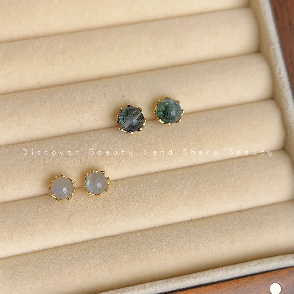 accessori-fai-da-te-non-e-necessario-staccarli-quando-dormi~-mini-orecchini-a-lobo-con-pietra-di-luna-design-di-nicchia-orecchini-semplici-alla-moda