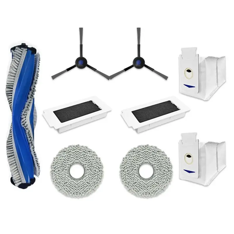 

EMECE-Аксессуары для робота-пылесоса Ecovacs Debot T30 Pro Omni / T30 Pro: основная и боковые щетки, HEPA-фильтр, салфетка для влажной уборки, мешок для сбора пыли