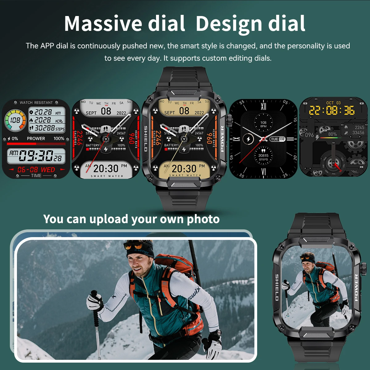 ساعة ذكية 2025 للرجال: عمر بطارية طويل 650 مللي أمبير في الساعة، بوصلة مسار GPS، اتصال لاسلكي، مراقب معدل ضربات القلب، ساعة رياضية خارجية #5