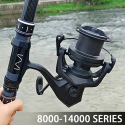 Carrete de pesca de gran arrastre para carpa, agua dulce y salada