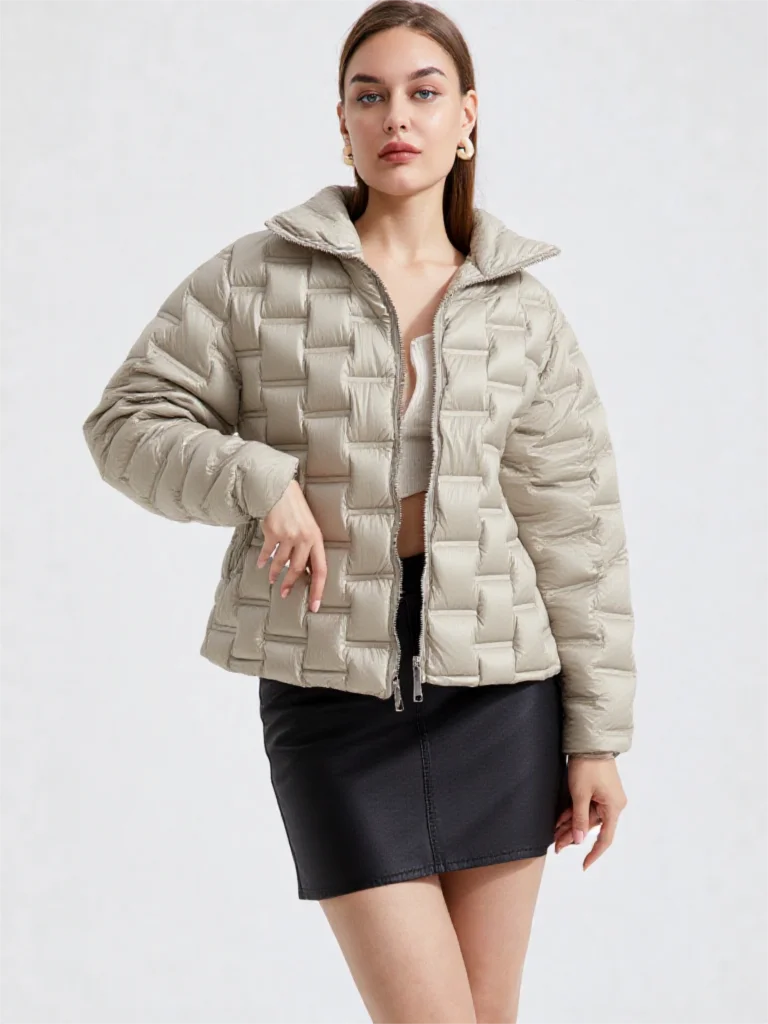 Winter Hooded Puff Warm Down Jacket Female Warm Loose Drawstring Waterproof Jackets Women White Duck Down Fluffy Parker Outwears