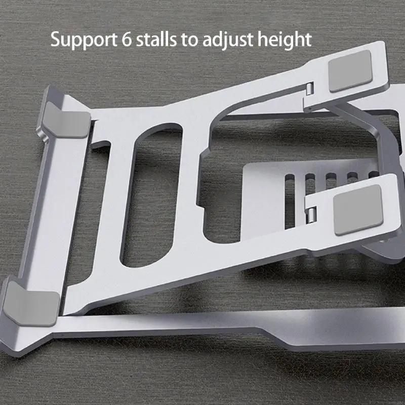 

6 In 1 Laptop Stand With Multiports Hubs And Adjustables Height For Enhances Cooling And Connectivities 896C