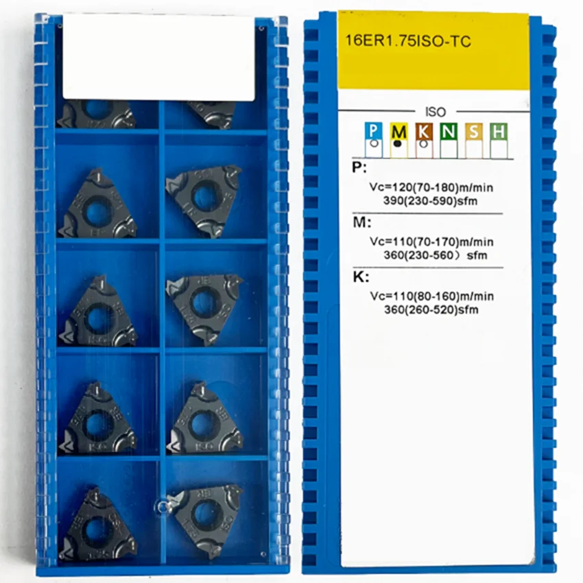 16ER1.00ISO-TC/16ER1.50ISO-TC/16ER1.75ISO-TC/16ER2.00ISO-TC/16ER2.50ISO-TC/16ER3.00ISO-TC GM3225 16ER คาร์ไบด์10ชิ้น/กล่อง
