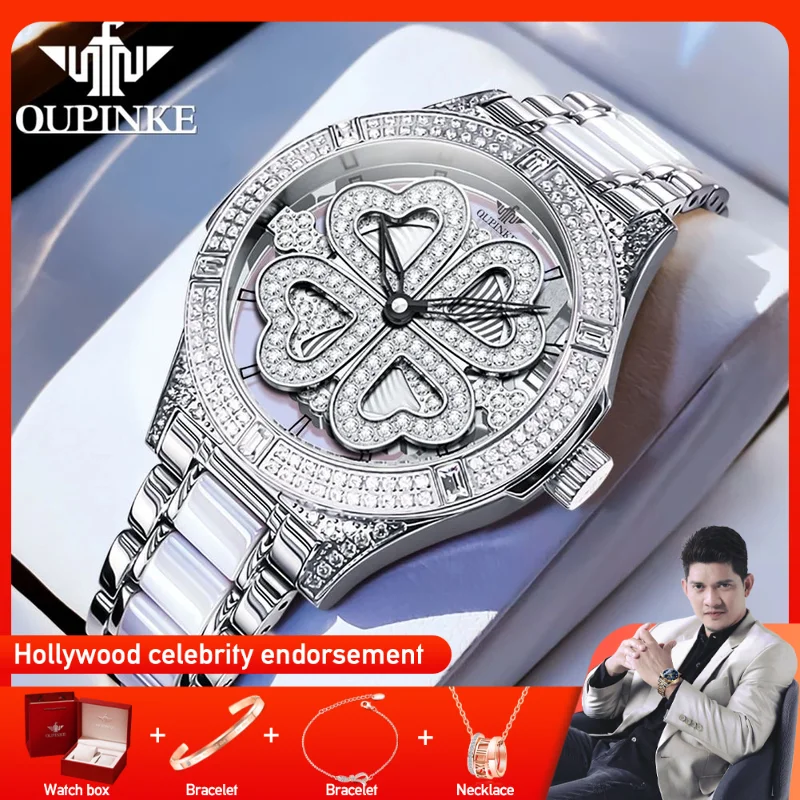 

OUPINKE 3279 Women Watch Luxury Brand Automatic Mechanical Watch Swiss Movement Waterproof Ladies Watch Good Luck Reloj Gift Box