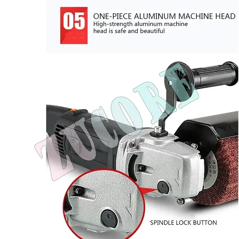 جديد 220 فولت/2800 واط المحمولة الكهربائية الملمع الفولاذ المقاوم للصدأ المعادن الخشب طحن سلك آلة طحن عجلة أداة تجليخ