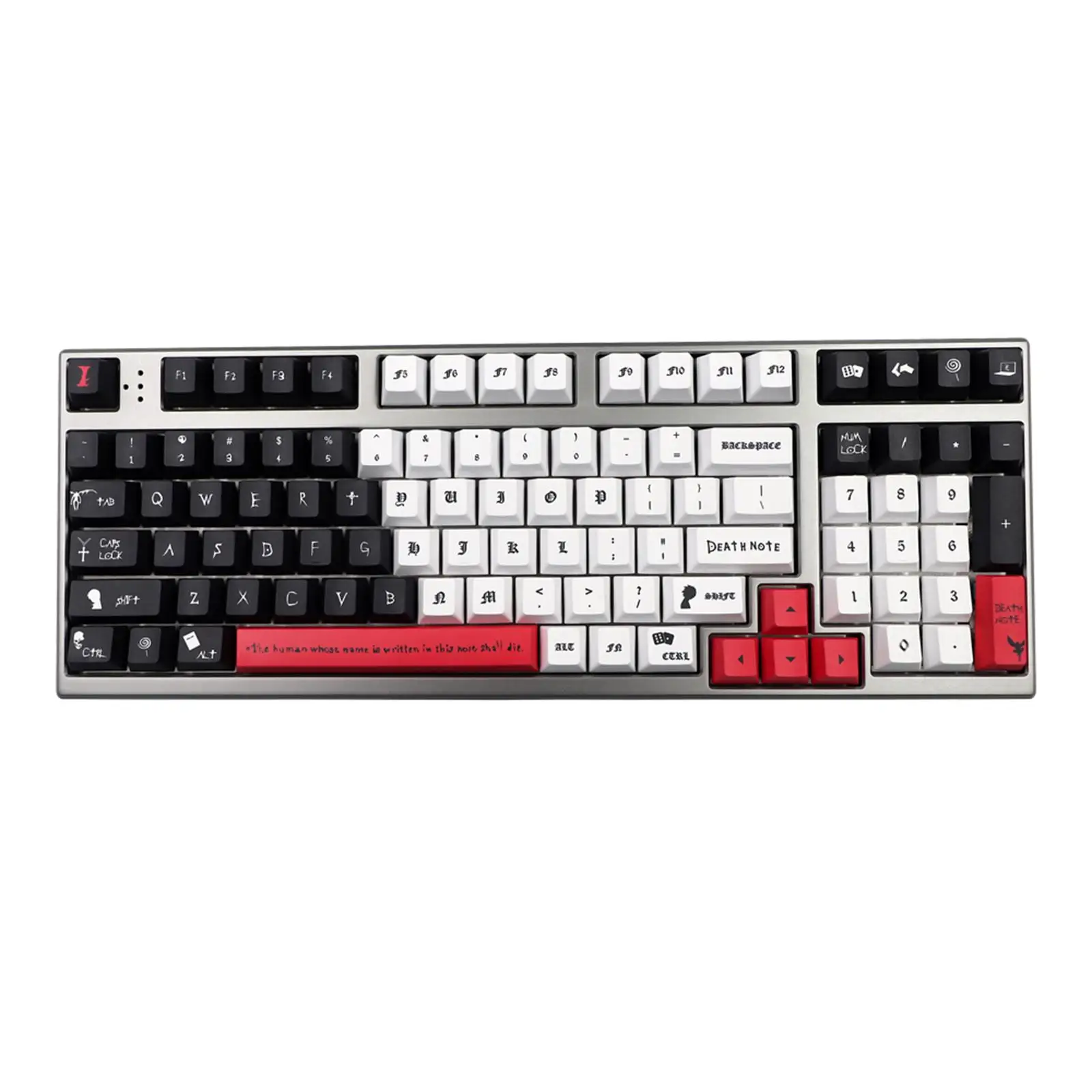 135 Keys Death Notes Theme DYE-SUB PBT Keycaps DIY for Cherry MX Keyboards