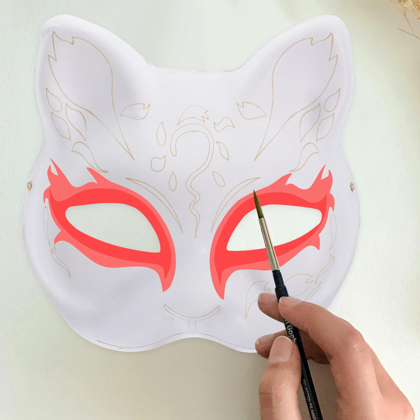 

Facial Mask Blank Cat Face Craft Masks to Decorate Hand Painted Diy Paper Bulk Paintable Child