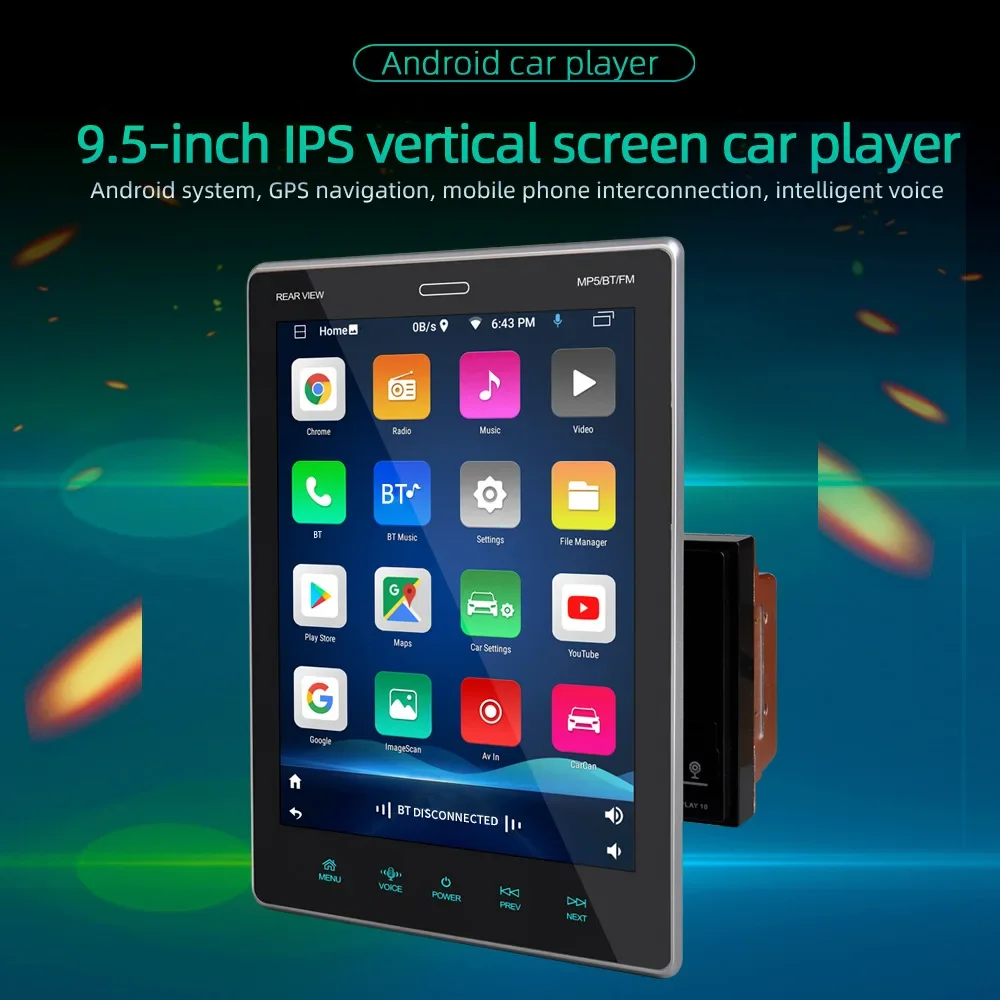 Car Multimedia Dvd Player Universal 2 Din android 11 Car Radio Vertical Touch Screen Gps Navigator Monitor Car Android Player