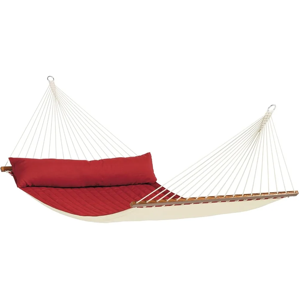 

King Size Quilted Alabama Red Pepper Hammock Spreader Bar
