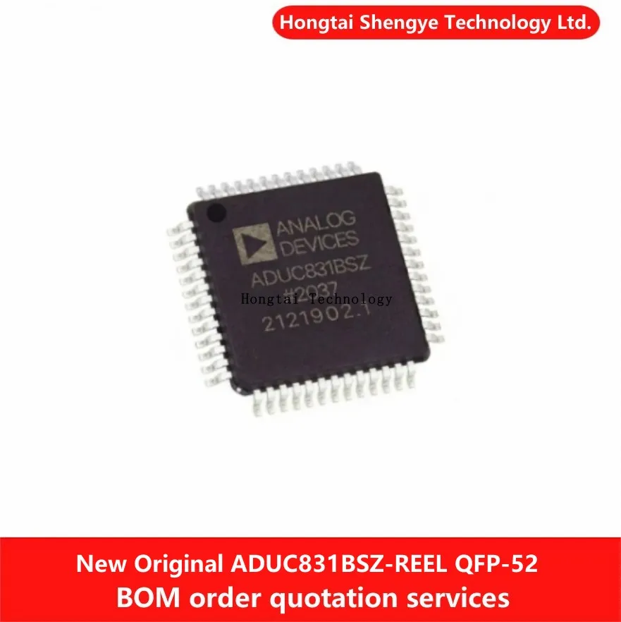 New Original ADUC831BSZ MQFP-52 ADUC831BSZ-REEL 8-bit Microcontroller MCU IC chip