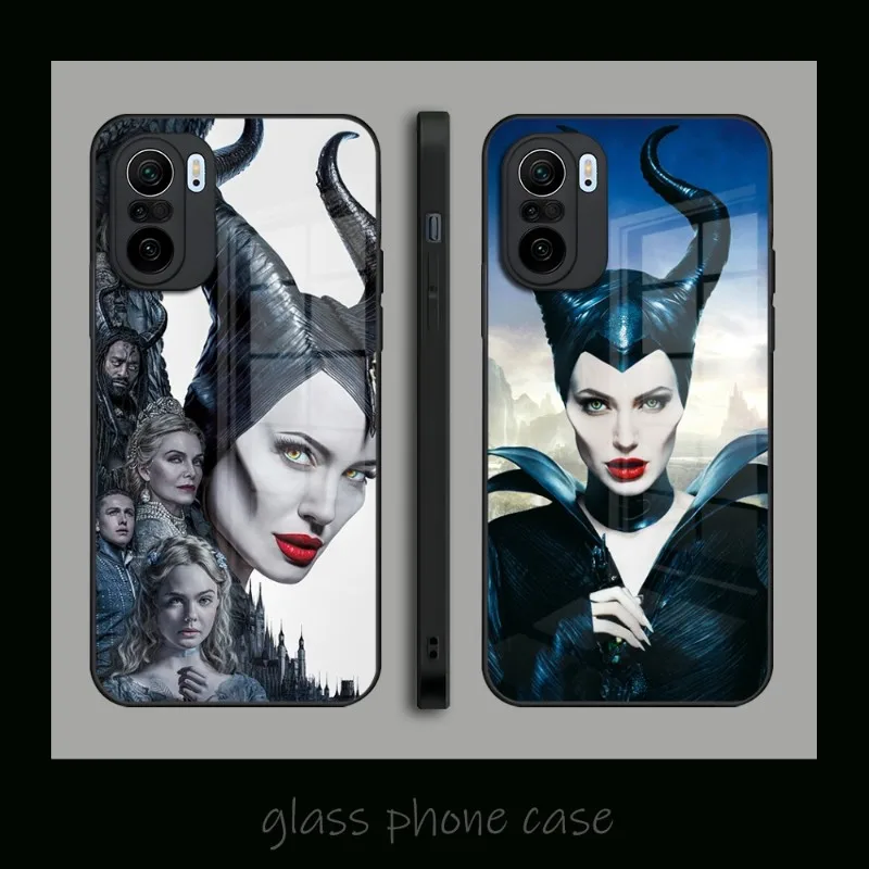 Maleficent Phone Case Tempered Glass For Xiaomi PocoF3 13 12X 12Pro 11 11T 10 Lite Redmi Note 10 9 8 Pro 9T 9A PocoX3Pro Cover