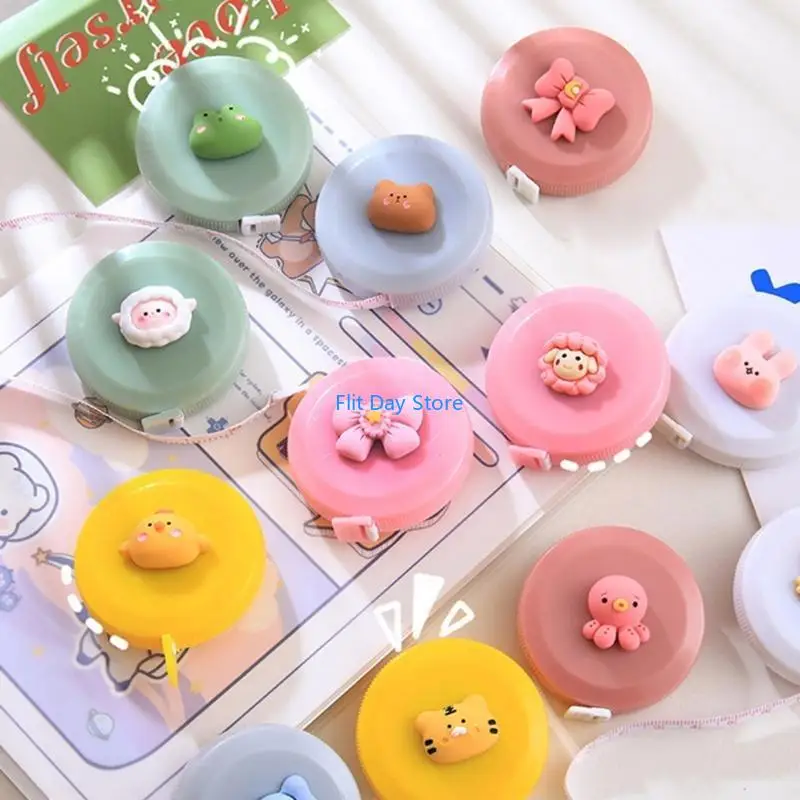 F92C Lightweight Tape Measure Retractable Mini Cartoon Measuring Tape for Body Sewing