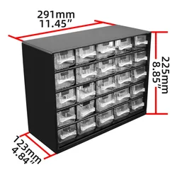 25 Multi-Raster Lade Onderdelen Box Wand-Gemonteerde Schroef Classificatie Component Doos Gereedschapskoffer Elektronische Componenten Opberggereedschapskist