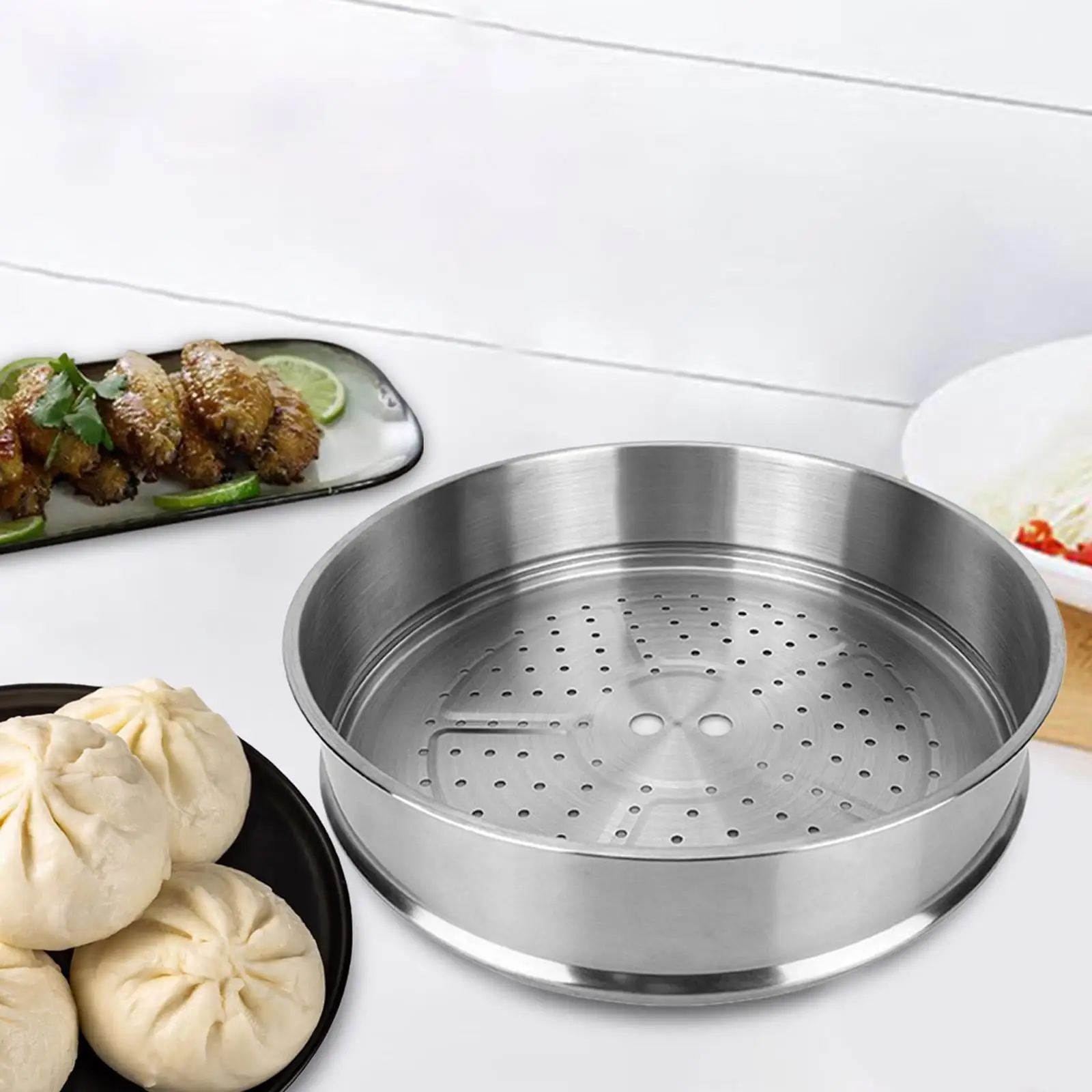 

Stainless Steel Steamer Basket Cooking Veggies/Fish/Meat/Food/Boiled Eggs Steaming Tray Easy to Clean Nonstick for Home Kitchen