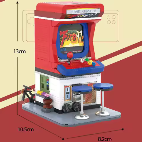 Idea Funny Classic Retro Arcade Game Mini Block Construction Model Sets Building Bricks Figures Educational Toys For Kids Gifts