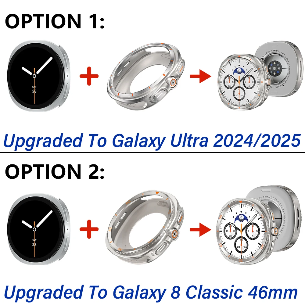 Luxury Protection Alloy Case For Samsung Galaxy Watch 8 44mm Protective Cover for SAMSUNG GALAXY WATCH 8 40mm Accessories image 2
