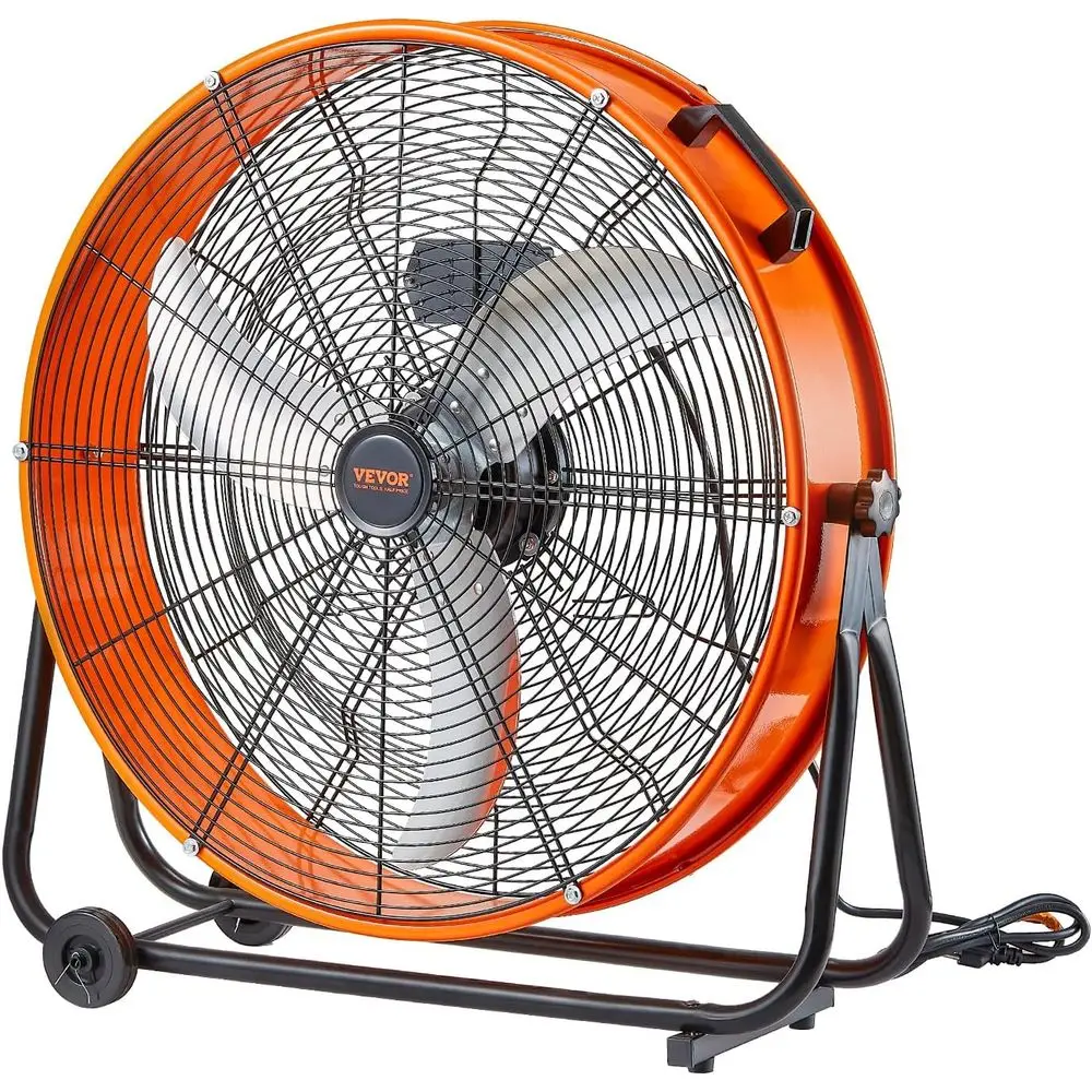 

Drum an, 24 Inch 8700 CM High Velocity Heavy Duty loor Shop an, 3-Speed, 5t Cord, 360°Adjustable ing, Commercial Industrial Use