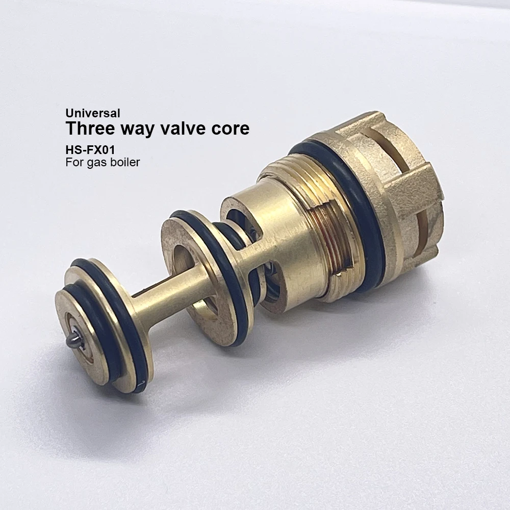 Suitable for BX wall mounted boiler electric three-way valve cartridge gas boiler parts brass three-way waterway valve core