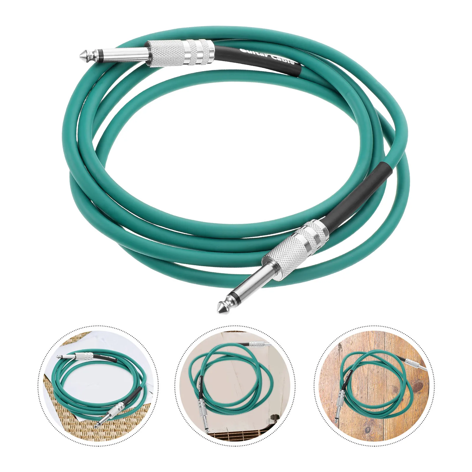 

Electric Guitar Audio Cable 6.35Mm Noise Reduction Instrument Cable For Amplifier Bass Patch Cord Live Stage Mixer Pedal