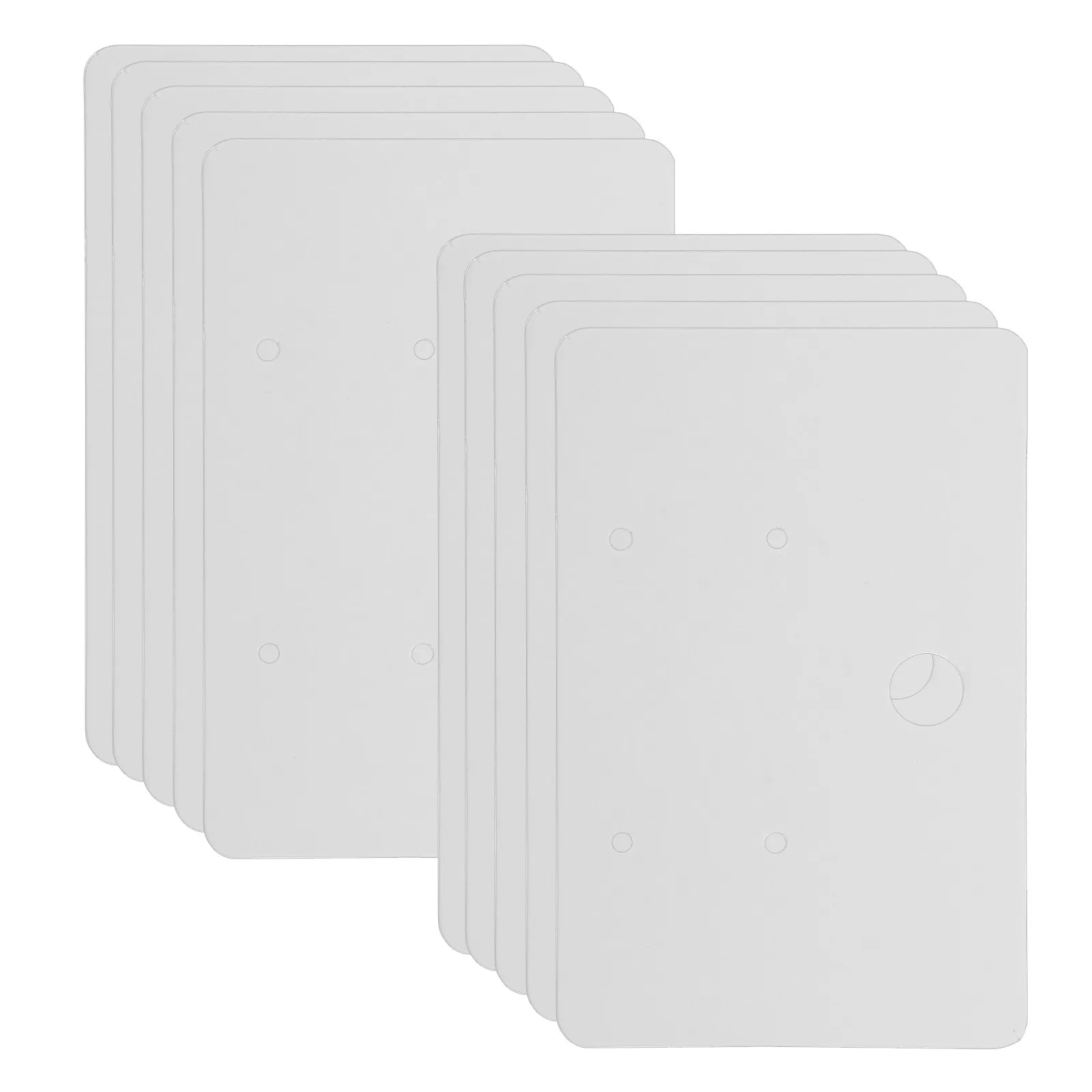 

100 шт. картонных карточек для упаковки ювелирных изделий, белые, пустые, для демонстрации серег, для розничной продажи, держатели для серег, карточки-дисплеи для серег