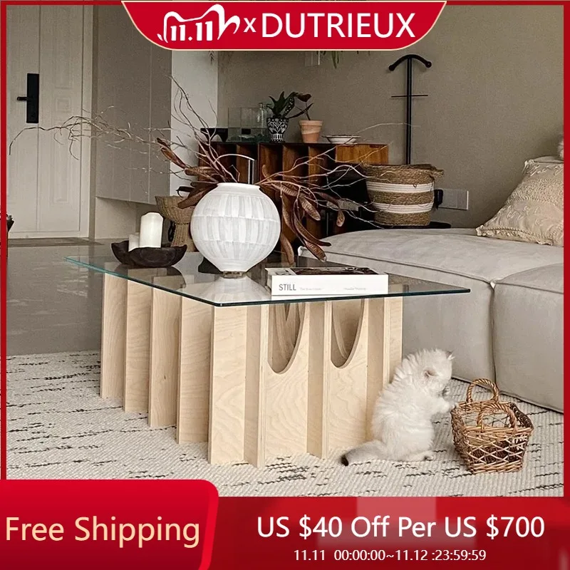 

Transparent Minimalist Coffee Table Geometric Eclectic Vintage Trendy Coffee Table Unique Luxury Mesa Auxiliar Salon Furniture