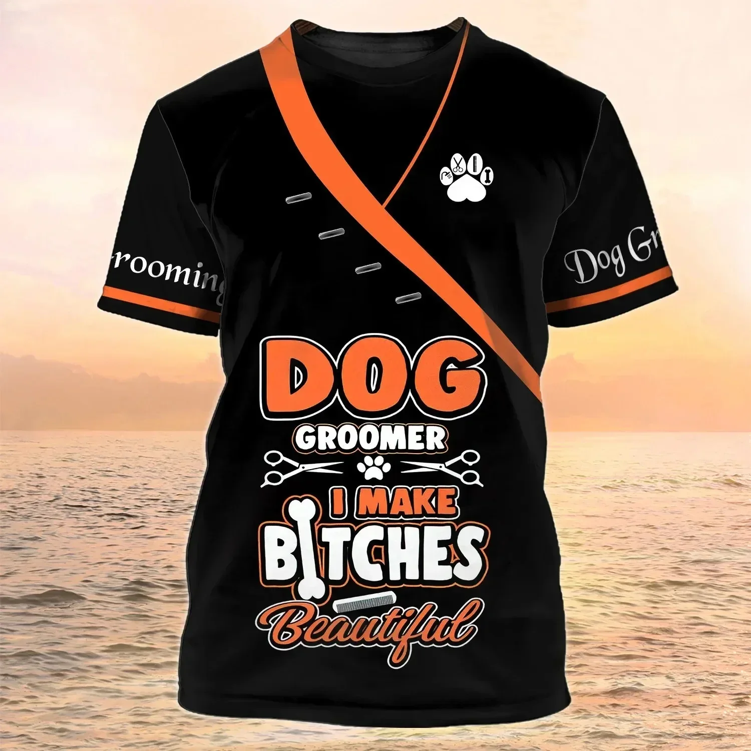 

Pet Groomer Printed T-shirt Dog & Cat Grooming Unisex Summer Casual Fashion O-Neck T shirts Oversized 6XL Mens Designer Clothes