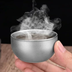 50mL Mini Coffee Cup Pure Titanium Double-layered Heat-insulating Coffee Cup Super Lightweight Wine Cup
