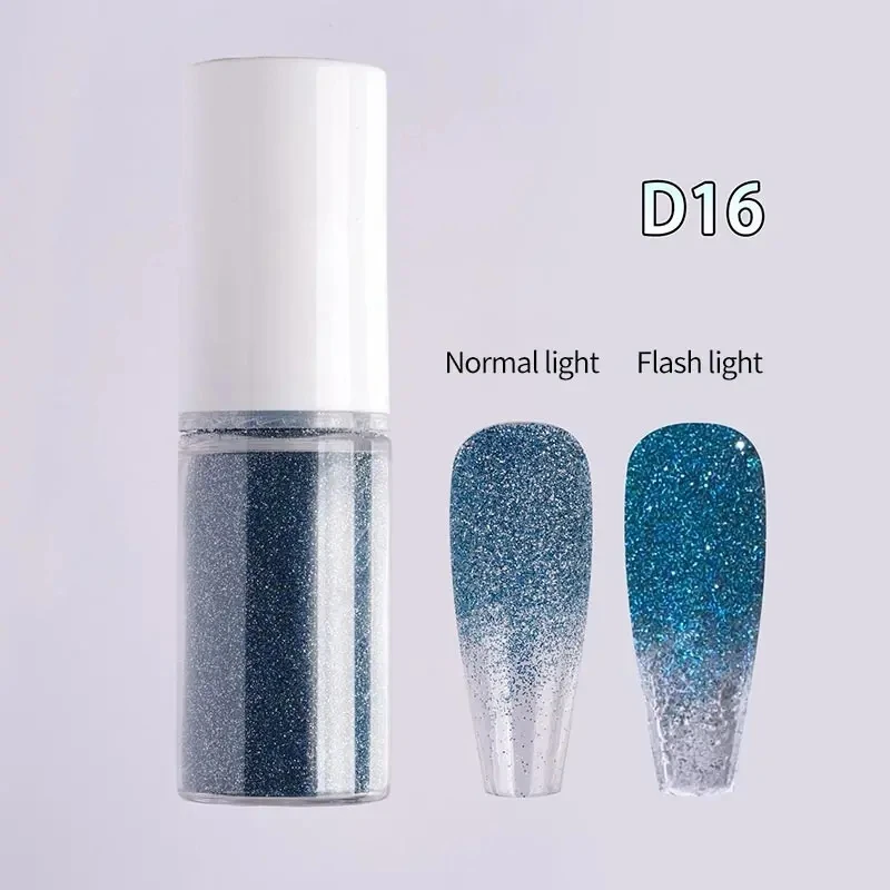 12 Color Diamond Nail Powder Spray Gradient Aurora Fairy Pink Shine Spray Powder Flash Women Nail Decoration Pink Series