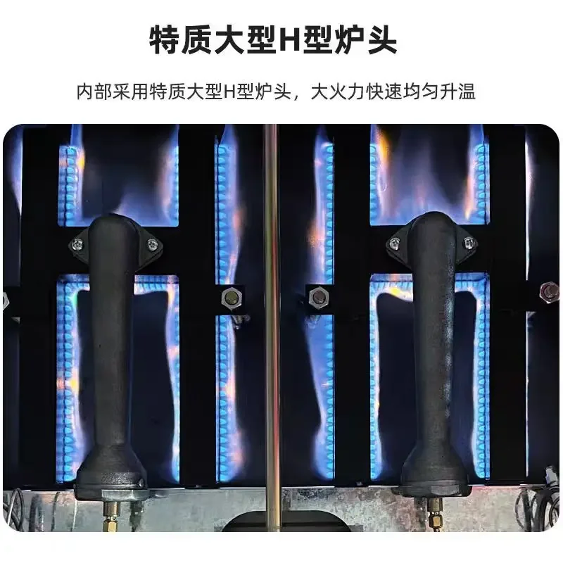 موقد شواء الغاز الكهربائي التجاري تيبانياكي فطيرة كهربائية شريحة لحم الحبار المقلي #3