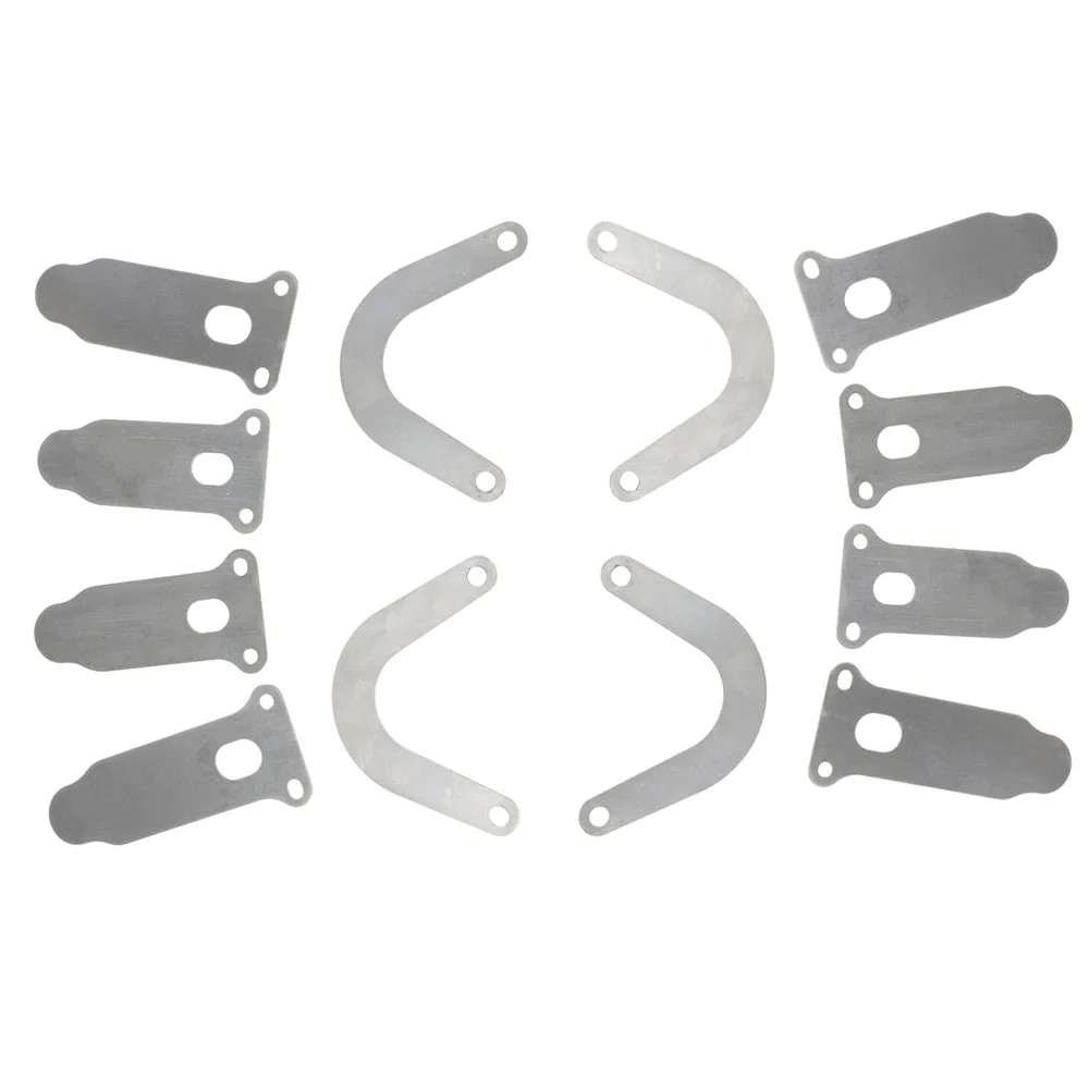 12pcs Air Compressor Pump Head Valve Plates Set for Piston Machine U Shaped Tongue Shape Valve Plate Replacement Parts