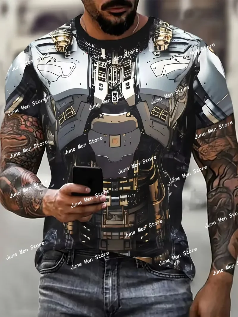 

Hot Sale 3D Printed Street Men Casual T-shirt Neutral Harajuku Cosplay Neck Short Sleeve Top Men Women T Shirt Men Clothing