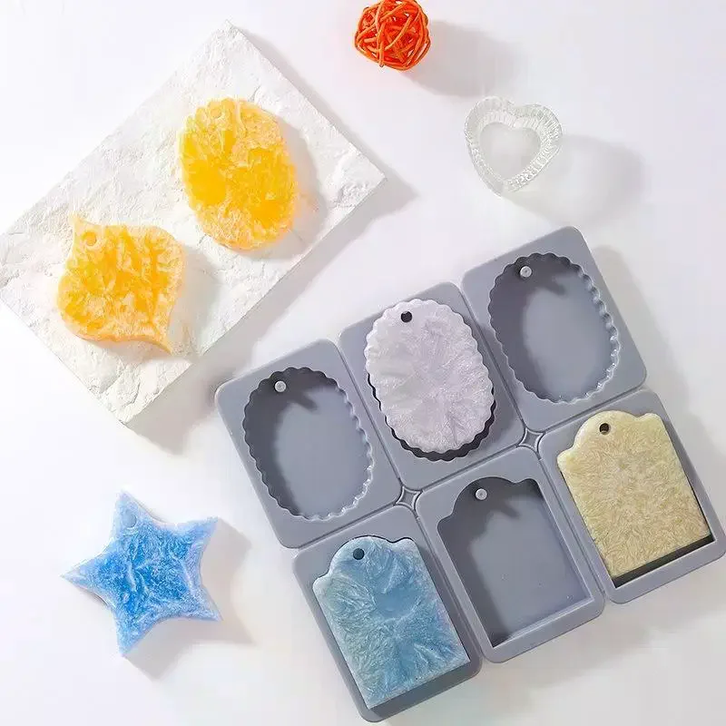 Silicone Wax Pendant Molds With Multiple Shapes And Non Stick Design Perfect For DIY Wax Tablet Candle Craft Making