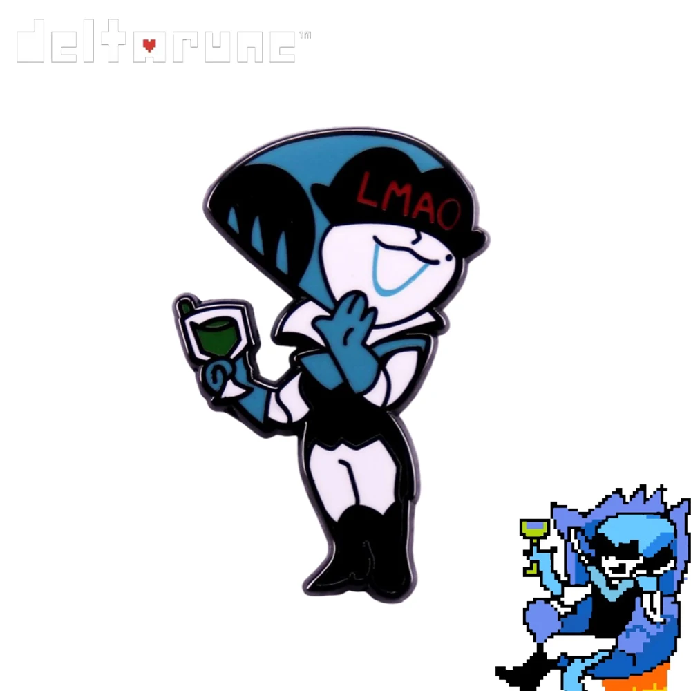 Game Deltarune Queen Cosplay Emaille Badge Cartoon Figuur Broches Rugzak Decoratie Feestkostuum Metalen Pinnen Rekwisieten