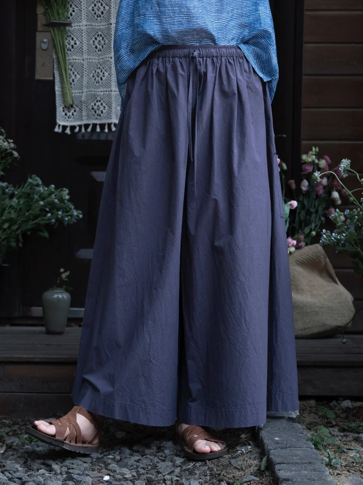 

Original Summer Casual Pants for Women 00% Cotton YUWENTAIENG Wide Leg Loose Fit Versatile Comfortable Eco-Friendly