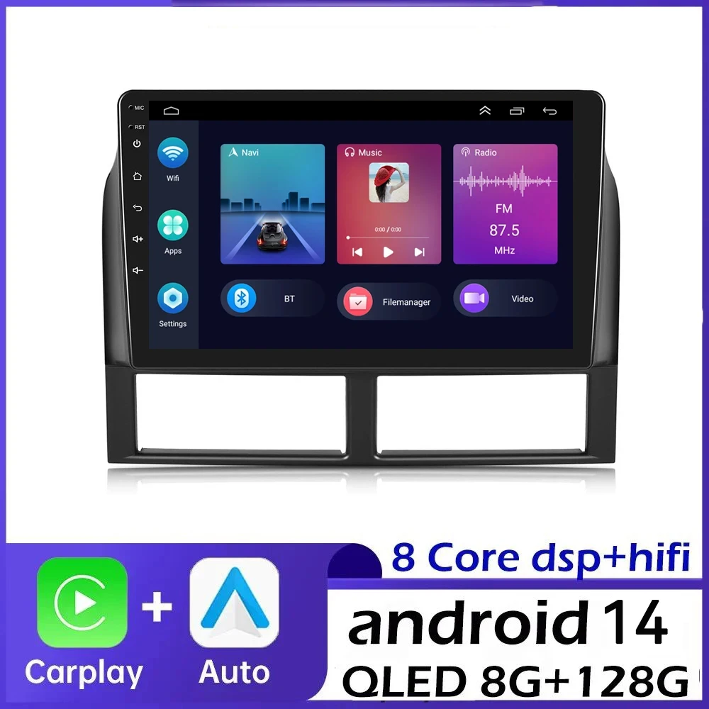 

9INCH Android 14 Car Radio Multimedia Player Navigation For Jeep Grand Cherokee II WJ 1998 1999 2000-2004 Carplay Auto Head Unit