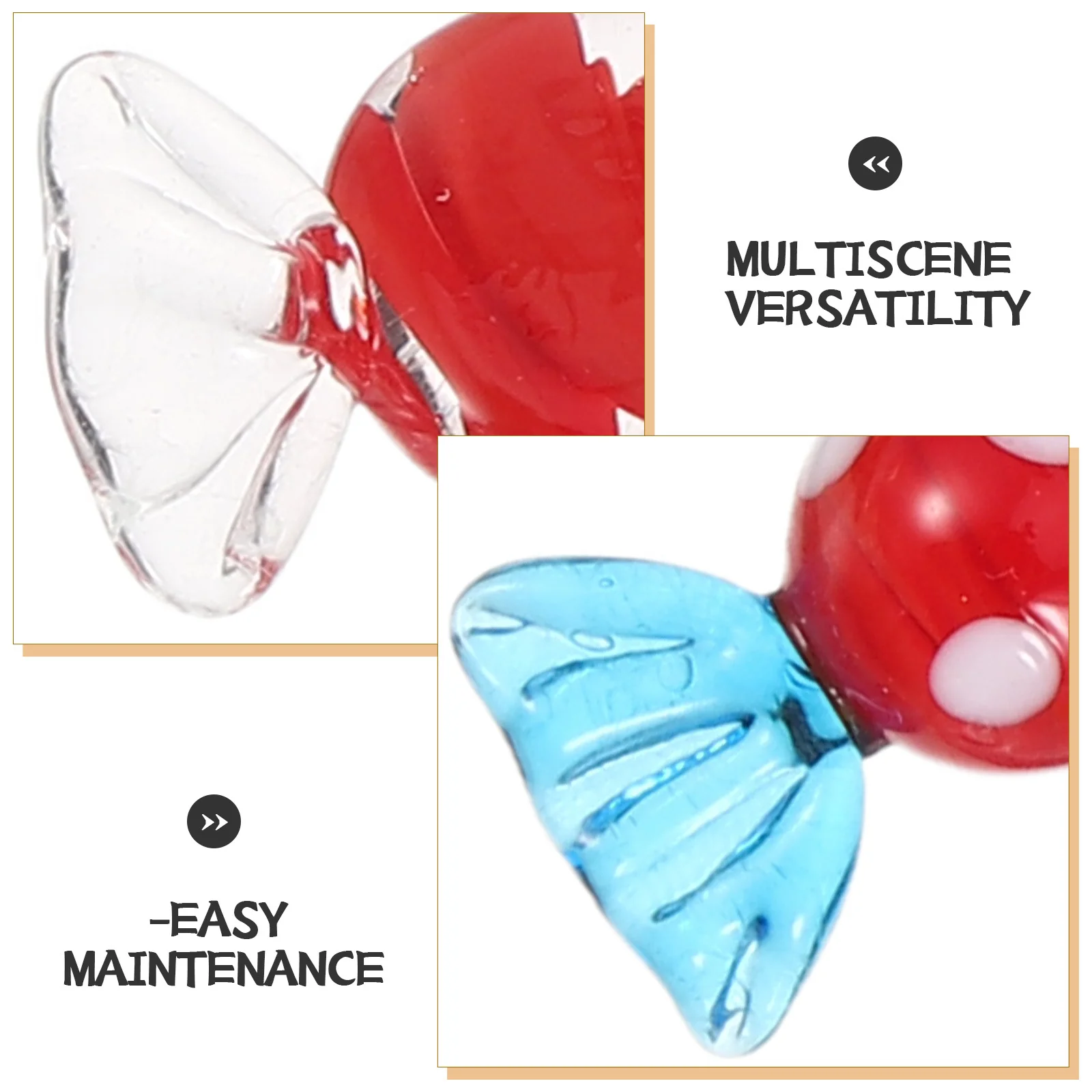 20 قطعة حلوى زجاجية مصنوعة يدويًا عتيقة لتزيين حلوى الزفاف مجموعات تزيين شجرة عيد الميلاد