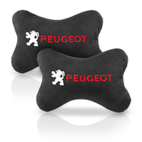2Pcs Car Seat Headrest Pillow Neck Protective Cushion For Peugeot 107 108 206 207 208 301 306 307 308 407 408 508 2008 3008 5008