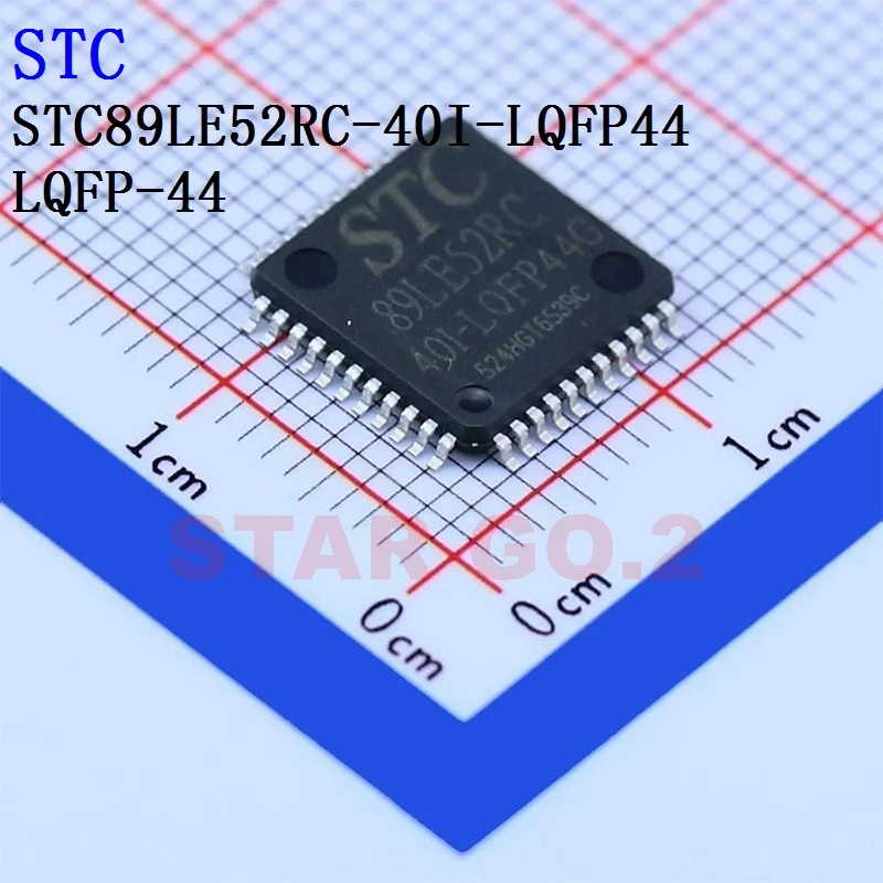 

5PCSx STC89LE52RC-40I-LQFP44 PLCC44 STC Microcontroller