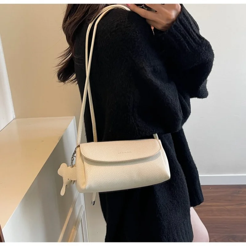 

women retro shoulder bag medium pu leather handbag classic design work office commute everyday shopping bag