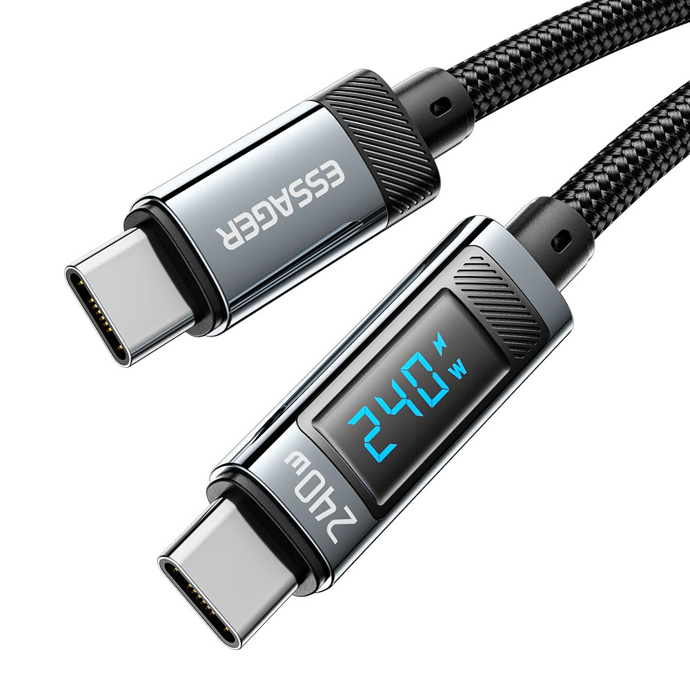 Essager 240W Kabel USB typu C do USB C 100W PD 3.1 Szybkie ładowanie Przewód do Macbooka Pro Xiaomi Samsung Laptop USBC Przewód 2M — zdjęcie 2