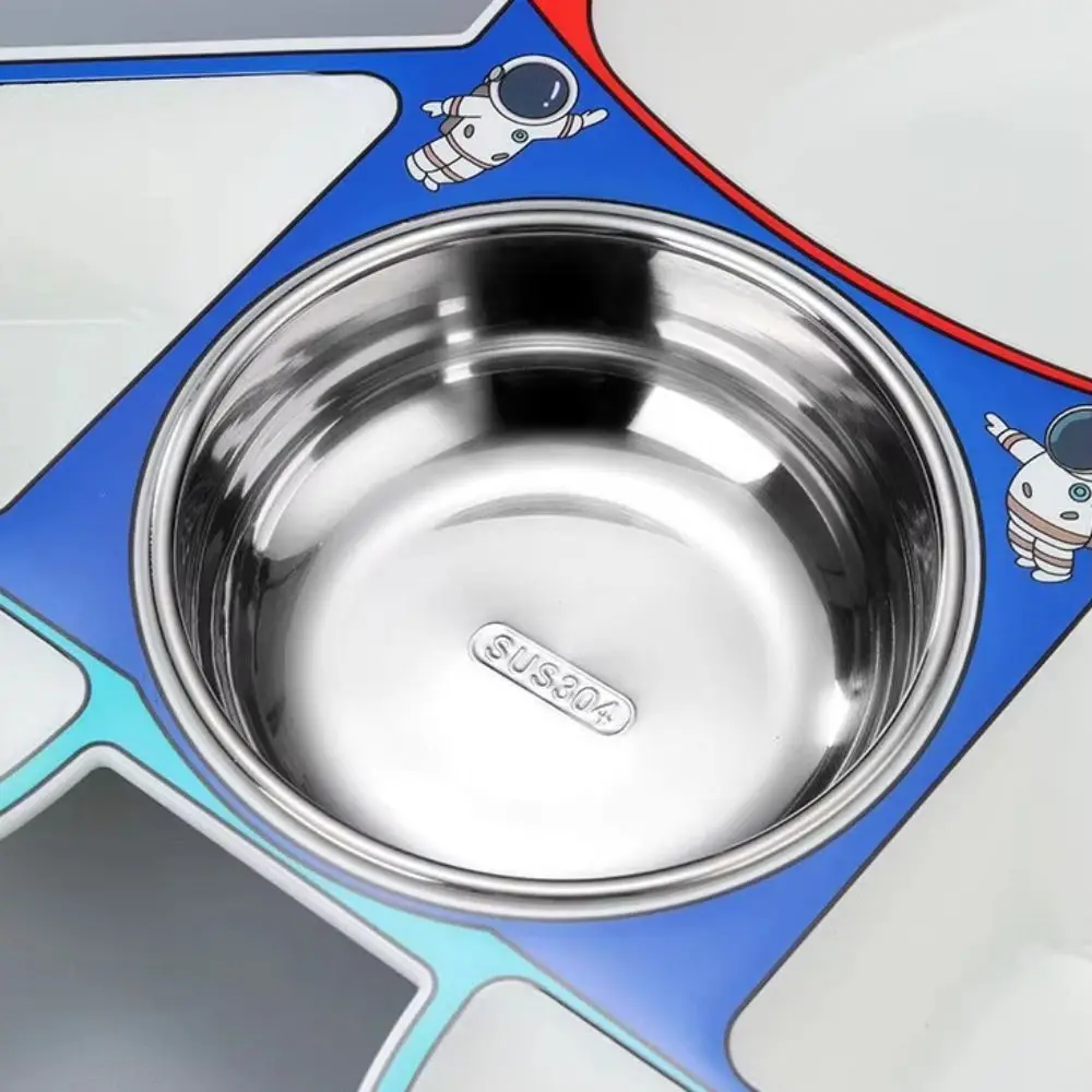 飛行機型の食器、取り外し可能な仕切り付き、創造性あふれるランチプレート、落下防止設計、離乳食トレー、ギフトに最適。