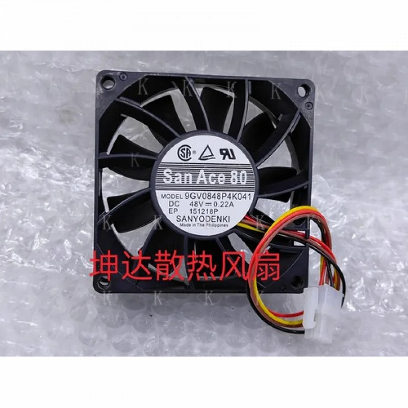 

C for Sanyo 9GV0848P4K041 DC48V 0.22A 4-Pin Inverter Cooling Fan