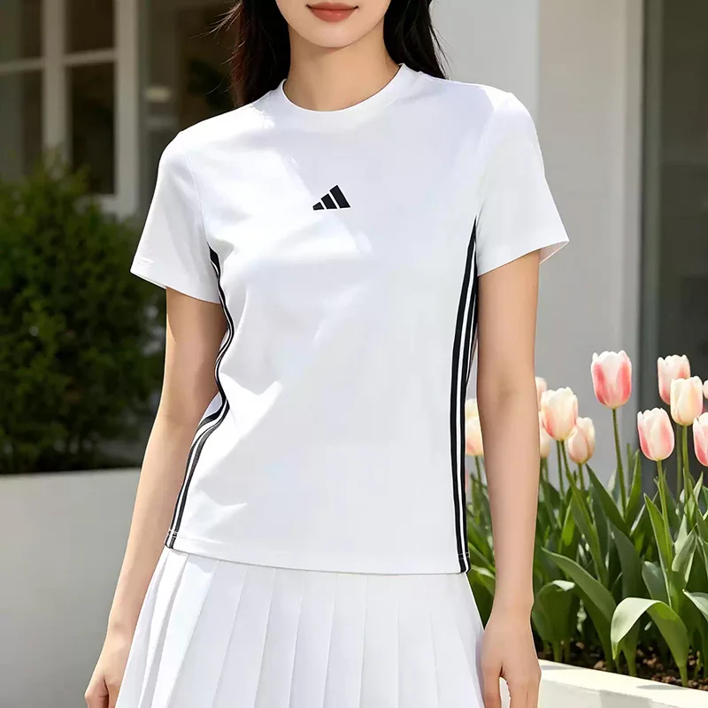 adidas-summer-new-women's-sporty-casual-round-neck-short-sleeved-t-shirt-breathable-and-versatile-top-jd0846-jd0844