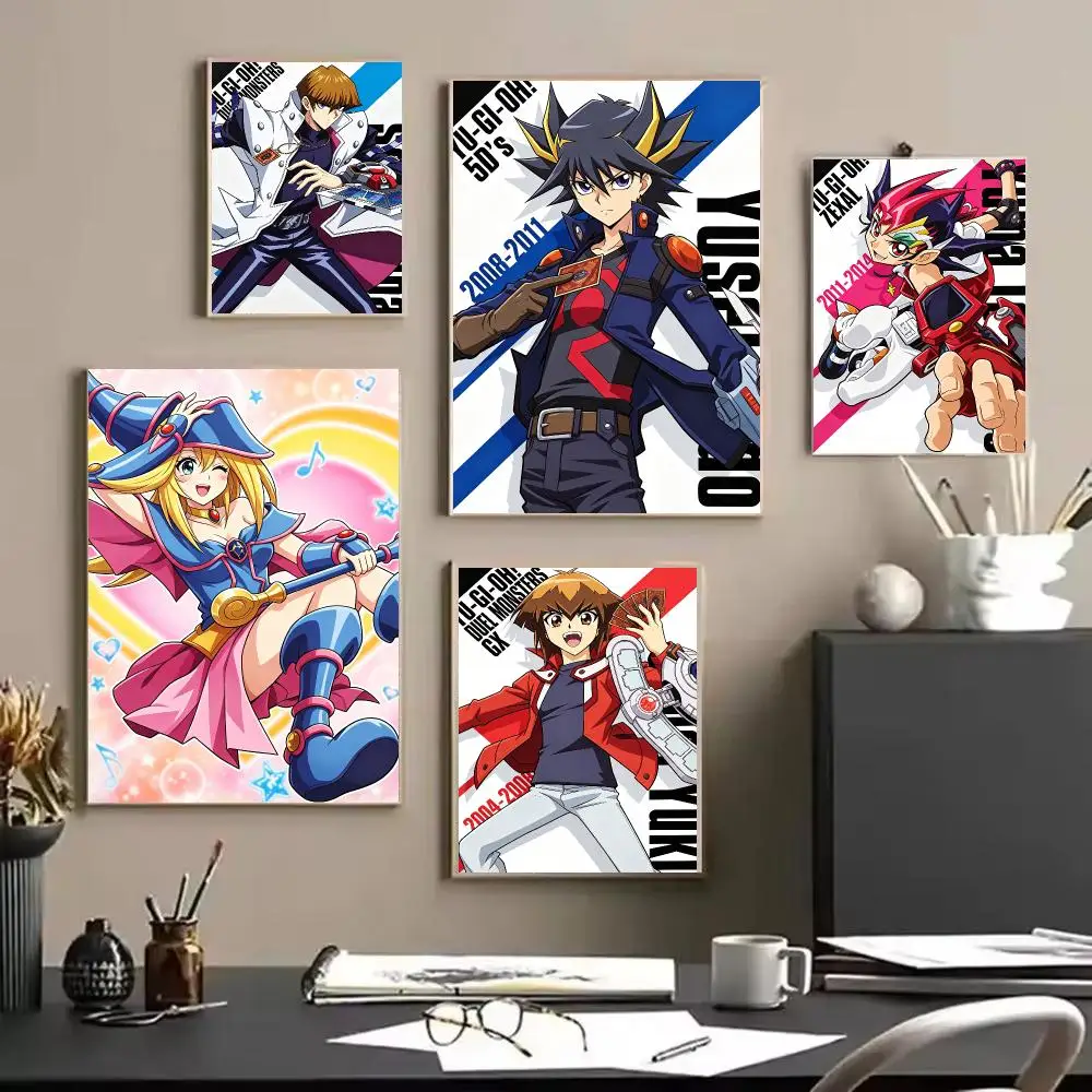 Classic Anime Y-YU-GI-OH Poster Trendy Aesthetic Wall Art high-end Bedroom Home Cafe Decor