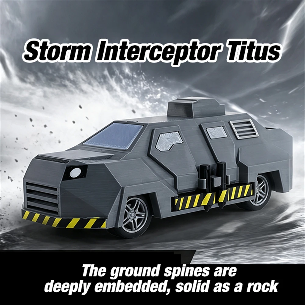 Storm Interceptor Titus Tornado Chaser Armored Vehicle Model Movie Replica Collectible Car for Home Decoration Accessories