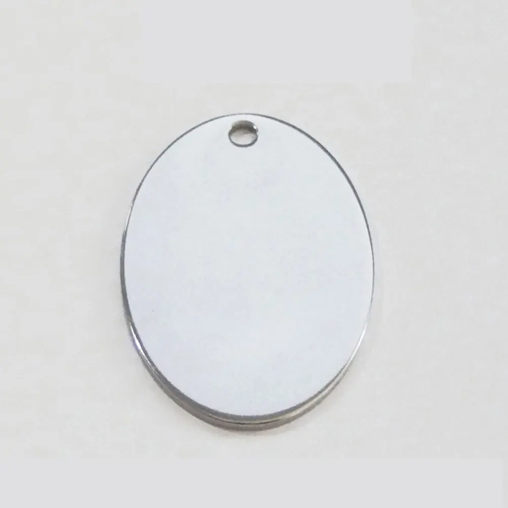 

50Pcs Pet Lost Prevention Tags Stainless Steel Corrosion Resistant Blank Id Pendant for Dog Puppy DIY Engraving Name Number