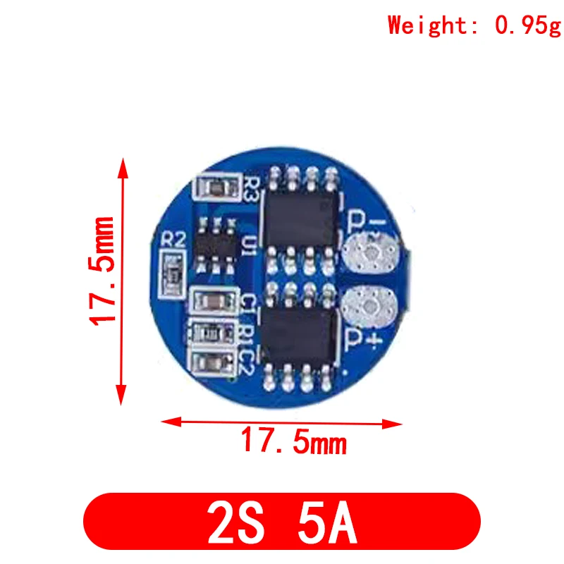 Carte de Protection de Batterie au Lithium, 2S, 3A, 4A, 5A, 8A, 10A, 13A, 20A, 7.4V, 8.4V, Eddie ion 18650, BMS Standard / Balance