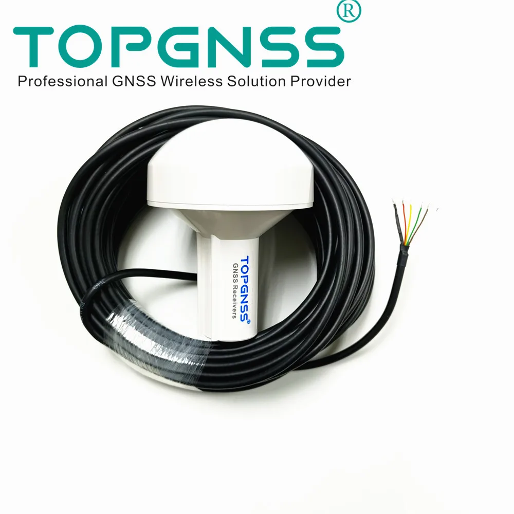 RS422 level 5m  GNSS GPS GLONASS dual mode receiver 12V,  marine timing Industrial control applications 4800 baud rate TOPGNSS