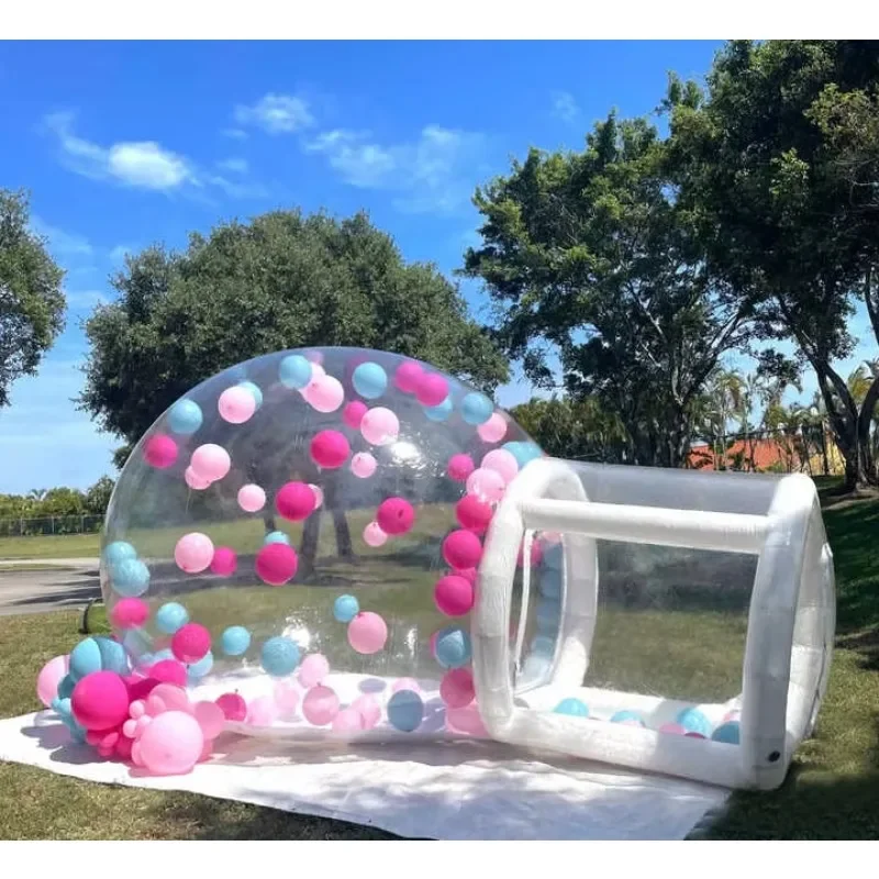 

Fun House Clear Igloo Bubble Dome Tent Transparent Igloo House party rental equipment Inflatable Bubble House Balloons