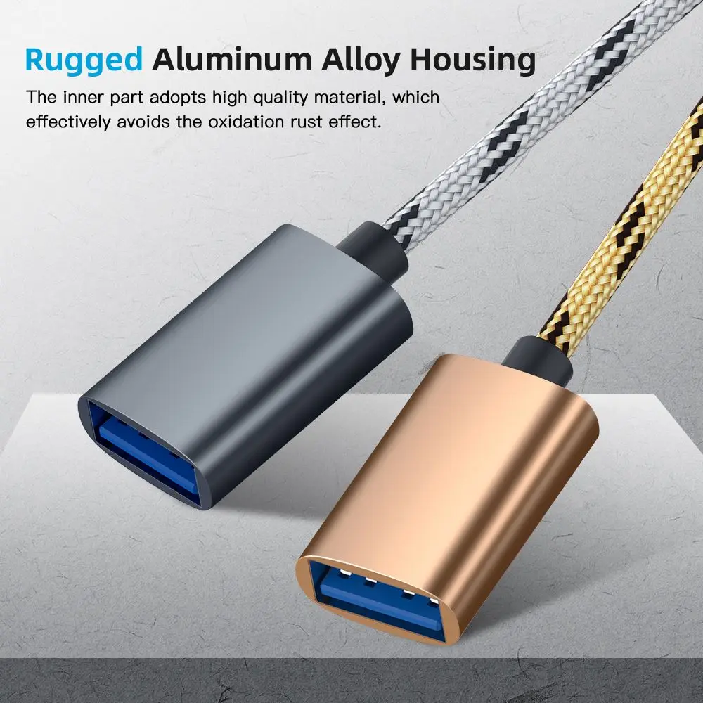하이 퀄리티 데이터 코드 휴대폰 태블릿 수-암 어댑터, OTG 케이블, 마이크로 USB, C타입-USB 3.0, 2 in 1